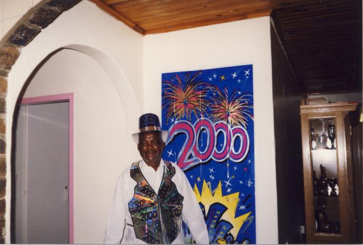 Johannes Mojapelo on his way to Israel 2000